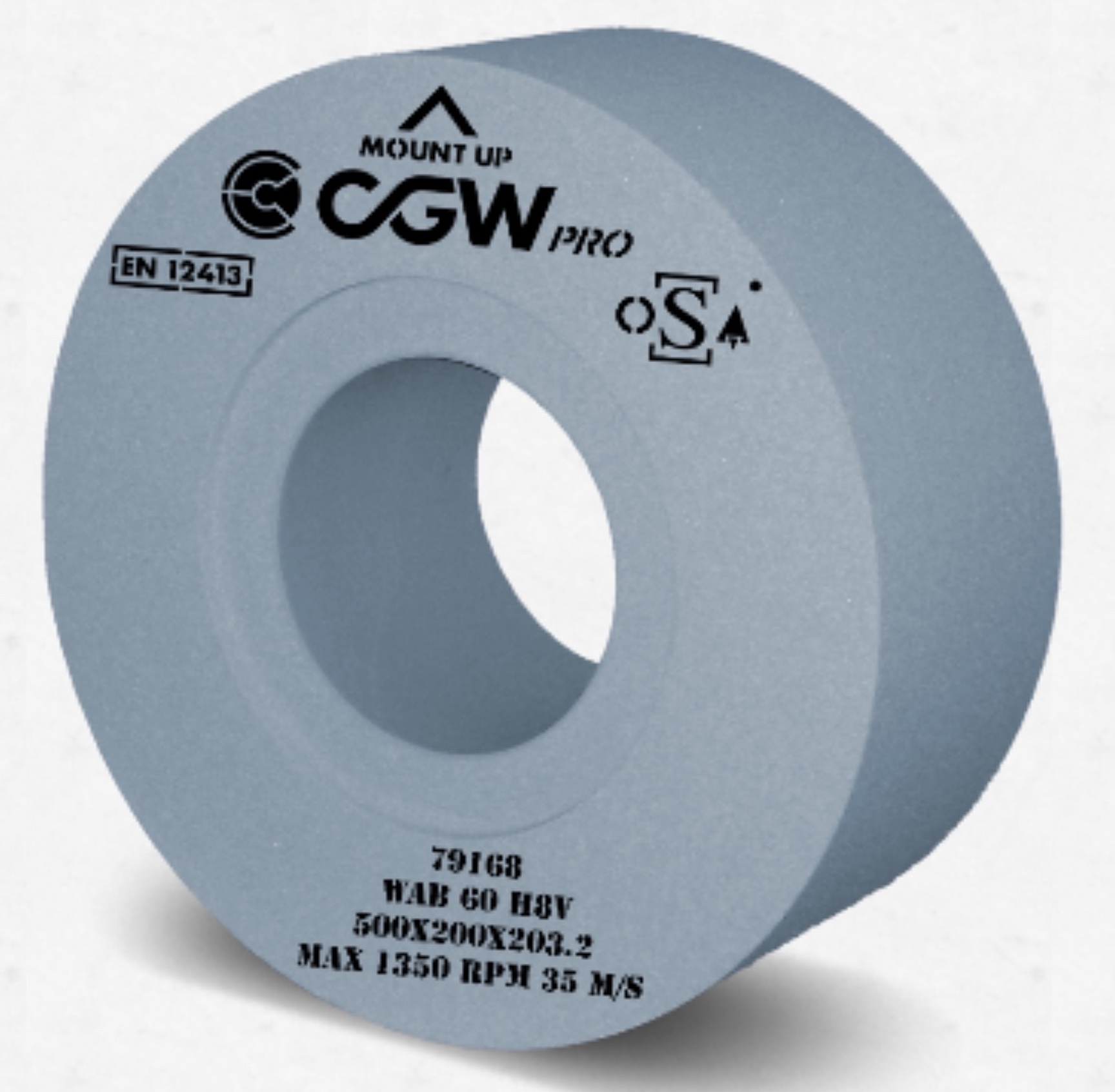 For general-purpose cylindrical grinding of most ferrous materials, CGW Abrasives recommends its proprietary AZ grain shown here, a premium blue aluminum oxide. (Image courtesy of CGW Abrasives)